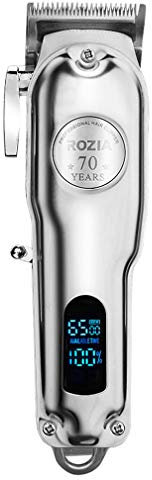 Tondeuse Électrique, sans Fil Rasoirs, Tondeuse Tondeuse Professionnelle Cheveux Rechargeable Haircut Machine Huile Head Clipper Écran LCD