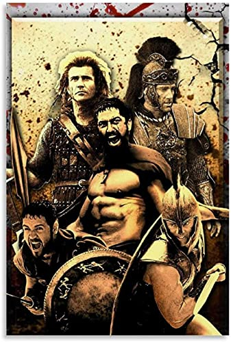 Leinwand Druck Poster Gladiator Film, Krieger in der Arena, Cool und Bild für Wohnzimmer Dekor Wandkunst Kunstwerk Malerei Kunstdrucke Bild 23.6x35.4(60x90cm) Kein Rahmen