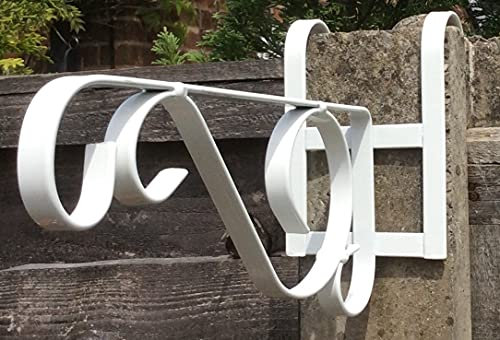 Concrete Fence Post Bracket White - Fits 4 wide Posts (Please measure your fence post before ordering)