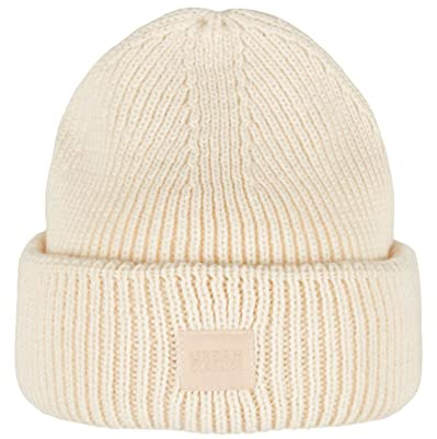 Urban Classics Unisex Knitted Wool Beanie M TZE, whitesand, Einheitsgröße EU
