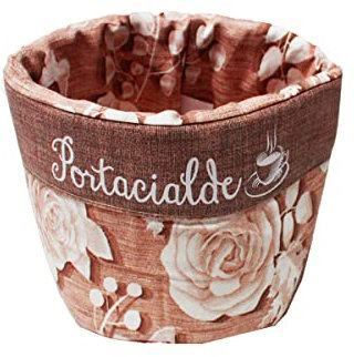 Russo Tessuti Porta Cialde Porta Zucchero Caffe' Oggetti Accessori Cucina Design Rose Clara-Rosa