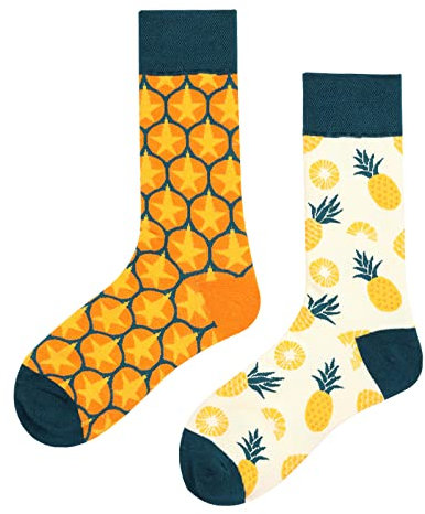 Socke Sneaker Socken Laufsocken Socken Stoppersocken Mode Asymmetrische Farbe Kreativer Spaß Retro Trendiger Sport Ins Persönlichkeitspaar Ab Mittellange Baumwollsocken,Sekt,Größe 35-42 Für Männer Und