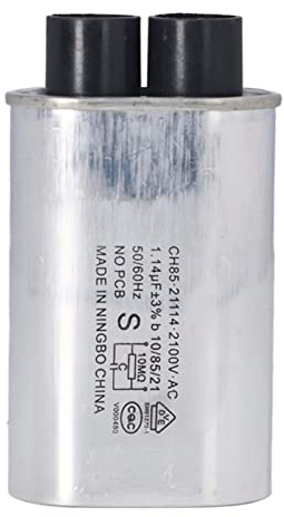 Bannt Microwave Capacitor, 2100V 1.14uF Universal, Aluminium Alloy, 1.14 microfarad, Wafer, Bannttv54yo3gew