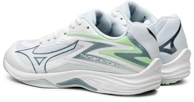 Mizuno Damen Volleyball Shoes, White Gridge Patinagreen, 42 EU