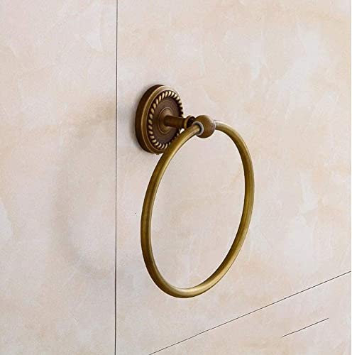 Antike Handtuchringe, Retro-Handtuchhalter, europäischer Retro-Handtuchring, Handtuchhalter, antikes Messing, Wandhalterung, Bohren, geschnitzter Geschirrtuchhalter, Badezimmerzubehör, antike Bronze