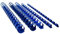 Bind2Go Lot de 50 peignes de reliure plastique bleu 14 anneaux A5 (8 mm)