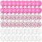 60 Stück 30.5 cm Rosa Weiß und Konfetti Luftballons, 20 rosa Luftballons, 20 rosa Konfetti Luftballons, rosa weiße Luftballons Party Luftballons für Geburtstag Party Dekorationen Babyparty