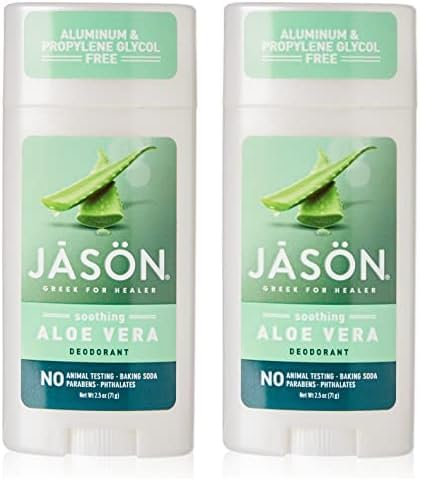 Jason Natural Care Soothing Aloe Vera Deodorant Stick (Pack of 2)
