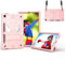 Coque pour Samsung Galaxy Tab S6 Lite 10,4 pouces 2020, SM-P610/P613 pour enfants, [béquille intégrée] [bandoulière] [porte-crayon] 3 couches de protection complète anti-choc, rose intégral