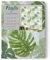 Tex family Coppia TENDINA a vetro FOGLIA VERDE larga cm. 60 da Finestra e da Porta - COPPIA (2 TELI) CM. 60X150