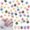 3D Nail Charms,50PCS Mixed Star Heart Clouds with Eyes Nail Gems,Resin Flatback Nail Art Decorations for Women Girls Manicure Design DIY Crafts (Colorful Mixed)