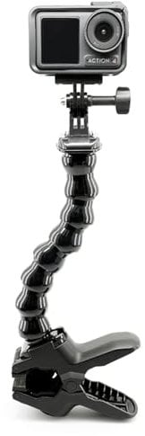 MAXCAM Strong clamp Mount Compatible with DJI Osmo Action 5/4/3