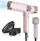 Faszin Secador de Pelo Profesional y Ligero con Motor de 110,000 RPM, Secado Rápido, 200 Millones de Iones, Bajo Ruido, Pantalla LED y 3 Boquillas Magnéticas, Ideal para el Hogar y el Salón. (Rosa)