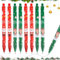 Fzyisw 24 Pezzi Penne Natalizie 0.5mm Penne Natale, Penna Natalizia Inchiostro Nero, Penne Natalizie per Bambini, Studenti, Regali di Natale, Riempitivi per Sacchetti