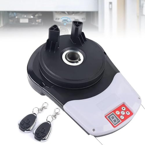 DPLXQPP Motore Porta Garage,Porte Battente Avvolgibili Fino 12 M2,con 2 Telecomandi,433 MHz,Forza 800n,Sblocco Emergenza,Soft Start/Stop