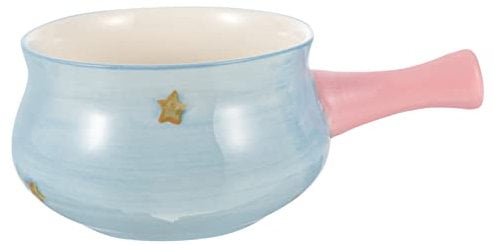 Milchbecher aus Keramik Topf aus Emaille Fondue-Topf Buttermilch Milchkochtopf Kaffee Milch Keramik Milchtopf Niedlicher Milchtopf Speisetopf Topf zum Erhitzen von Milch Porzellan SHOWERORO