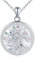 Yumilok femme pendentif collier 925 en argent sterling arbre de vie coloré zircone ouvert photo Lock collier peut contenir des images