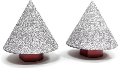 Broca cónica de diamante para azulejos, 48 mm de diámetro, biselado, rosca M14, para ampliar agujeros de biselado