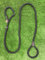 Tail Trek Professional Dog Training Slip Lead | Soft Nylon Figure-8 Design | UK Made (Black, 2.0m/6.5ft)