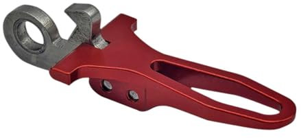 HGZLQKD Bike Seat Post Clamp Hook Seat Tube Clamp Hook Lightweight Seat Clamp Parts Seatpost Clamp Bolt Mount for Folding Bicycles, Red