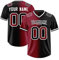 Personalisiert American-Football-Trikot Team Name Number & Logo Sports Uniform Football Jersey für Kinder Erwachsene Herren-Sporthemden Atmungsaktiv T-Shirt,Black