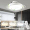 CELAVY Deckenventilator mit Licht Beleuchtung 48CM, 74W Deckenlampe mit Ventilator Dimmbar, Flach Deckenleuchte mit Ventilator & Fernbedienung, Leise LED Ventilator Lampe Decke Schlafzimmer, Weiß
