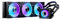 Phanteks GLACIER ONE 360D30 X2 DRGB 360mm AiO Liquid Cooler Black – CPU Cooler with D-RGB Lighting, Three 120mm RGB PWM Fans & Aluminium Radiator, VRM Fan