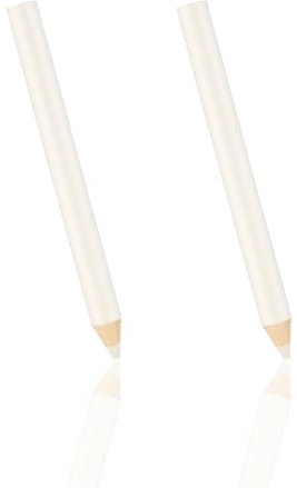 Bojueshaw 2pcs White French Manicure,2-in-1Nail Whitening Pencils with Cuticle Remover Caps,Nail Oil Pen for DIY Nail Art & Classic French Tips