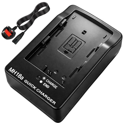MH-18a EN-EL3e Quick Battery Charger for Nikon D80 D200 D300s D90 Camera | 8.4V 0.9A Professional MH-18 EN-EL3 Charger for Nikon Photography Enthusiast