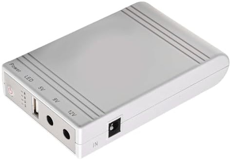 FUBESK 10400mAh Mini USV Unterbrechungsfreie Stromversorgung für Router und Monitor Backup, DC 12V/9V/5V Ausgang mit USB-Anschluss