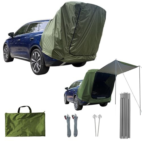 SUV-Heckklappenzelt mit Markise, wasserdicht & UV-Schutz 50+, Universalzelt für Auto Camping, inkl. Stangen & Tragetasche, schnell aufgebaut (5)