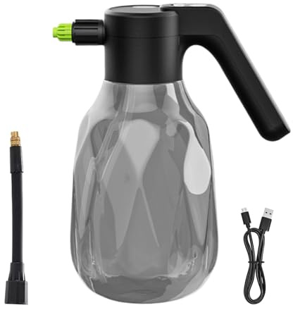 Flacone spray elettrico – Annaffiatoio per interni 2 l per piante automatico spruzzatore alimentato a batteria ricaricabile | Spruzzatori a pompa per giardinaggio prato