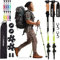 TrailBuddy Walking-Stöcke - Teleskop-Wanderstöcke für Damen & Herren - 62-137 cm - Ultraleichte Trekkingstöcke aus 7075 Aluminium - 1 Paar (Limette)