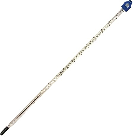 Glass Thermometer -10 to +110 C 300 mm For Measuring Water Liquid Home Brew Wine and Beer Or For Laboratory Lab Scientific Use