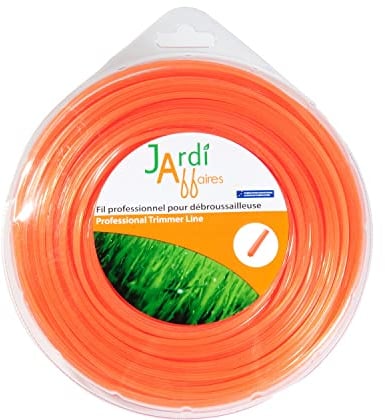Jardiaffaires Faden für Motorsense, professionell, Stern, 4,4 mm x 25 m