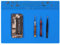 Premium hitzebeständige Silikon-Lötmatte, blau, magnetische Elektronik-Reparaturmatte für Handy, Laptop-Reparatur, BGA-Lötpistolen-Werkbank-Schutz, 35 x 24 cm