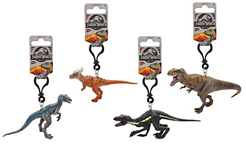 Jurassic World 79172 3D PVC Schlüsselanhänger 7-11 cm - 1 Dinosaurier (sortiert) aus dem Kinofilm - 20x28x9 cm - Modell sortiert