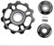 11T Galet De Derailleur,Tbest 11T Roues pour dérailleur arrière VTT Vélo Poulie, Noir