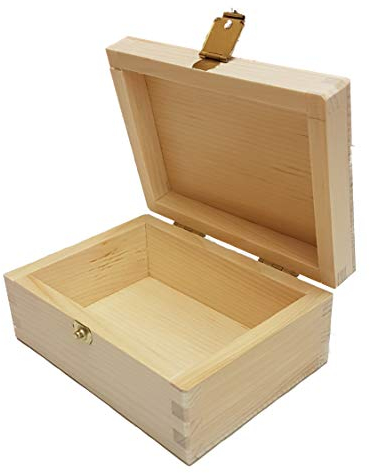 Zirbenschatulle Holz - ideale Geschenkbox - edle Zirbenholz Kiste - Aufbewahrungsbox für Geschenke - Holzkiste mit Klappdeckel - Holzbox aus Naturholz - 95 x 65 x 40 mm