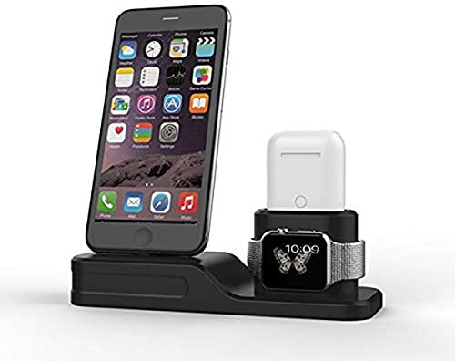 Shot Case 3-in-1 Ladehalterung für iPhone 11 Apple iWatch Airpods Lightning Dockingstation (schwarz)