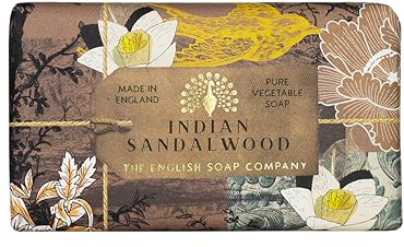 The English Soap Company, Indian Sandalwood Soap Bar, Anniversary Collection 200g