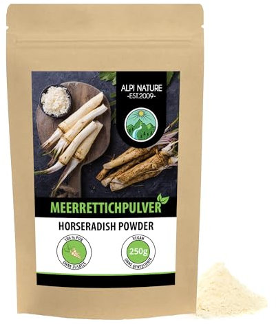 Alpi Nature Meerrettich gemahlen 250g, Meerrettich Wurzel gemahlen, Meerrettichwurzel Pulver