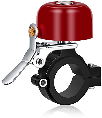 Greallthy Fahrradklingel Klassisch aus Messing - Laut Klingel Fahrrad für 22,2-31,8mm Lenker - Robuste und kleine Fahrradklingel- Fahrrad Klingel Retro Vintage Design