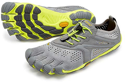 Vibram Women's V Running Shoe (Grey/Yellow, Numeric_8)
