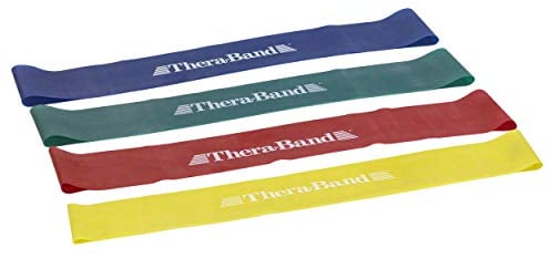 Sport-Tec Thera-Band Loop 4er Set, ø 29 cm, 7,6x45,5 cm, je 1x gelb, rot, grün, blau