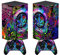 PlayVital Adesivo Skin per Xbox Series X Console&Controller Sticker Decal Cover Vinile per Xbox Series X-Foglie Colorate