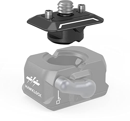SMALLRIG Quick Release Plate with 1/4 Screw, HawkLock Quick Release Top Plate for Stabilizer, Action Camera, Monitor, LED Light, QR Top Plate for SmallRig HawkLock Quick Release System - 3730B