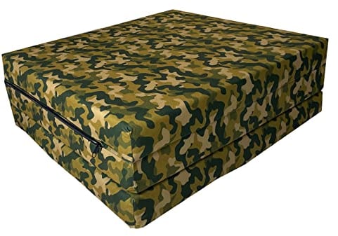FORTISLINE - Klappmatratze 180x65x7cm - 3-teilige Faltmatratze - H2 Gästematratze - Camping Faltbare - Kamping Bett - Waschbar Bezug - Erwachsene Klappbar - Reisematratze - Schaumstoff Matratze