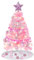 Mini albero di Natale 60 cm, mini albero di Natale 60 cm con luci a LED e ornamenti piccolo albero di Natale artificiale con 60 rami e suggerimenti per la decorazione dell'ufficio a casa di vacanza