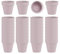 36 Stück kleine rosa Mini-Tontöpfe mit Entwässerungslöchern, 6.3 cm Terra-Cotta-Topf, Ton, Keramik-Pflanzgefäß, Sukkulenten-Kinderzimmer-Topf/Kaktus-Pflanztopf, Basteln, Hochzeitsgeschenk